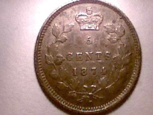 1874-H-Crosslet-5-Cents-Double-Punched-Numerals-8-&-7
